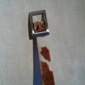 Vintage Animal Print Calf Hair Women's Belt - Low Price